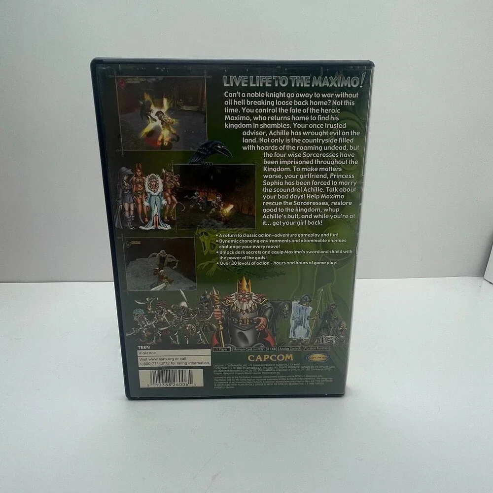 Maximo: Ghosts to Glory PS2 Capcom (PlayStation 2, 2002) No Manual